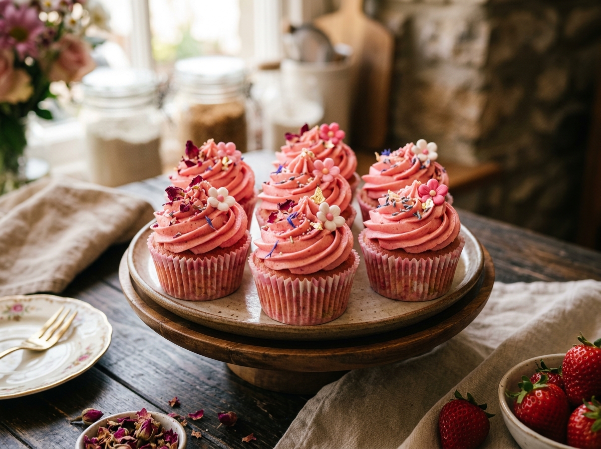 Pretty in Pink Cup Cakes