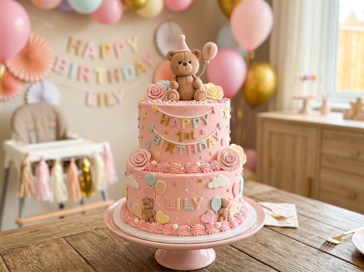 Teddy Bear Celebration Cake